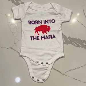 White Buffalo Bills onesie. Brand new, never worn
